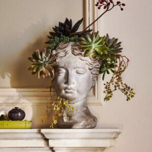 Anthropologie Grecian Bust Pot